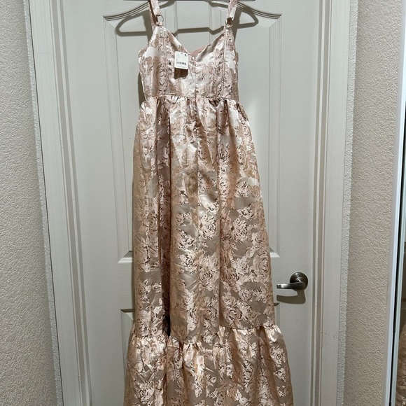 If By Sea Anthropologie Sleeveless Floral Jacquard Maxi Dress size S - Picture 10 of 10